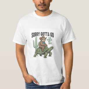 T-shirt Désolé, faut que j'y aille Tee - Paresseux sur T-S
