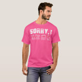 T-shirt Désolé I-Dgaf Funny Message Caché Accords de Guita (Devant entier)
