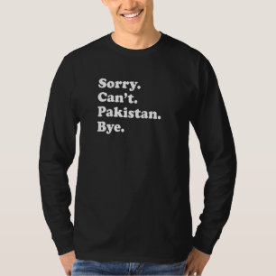 T-shirt Désolé, impossible de dire au revoir, voyage avec