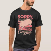 T-shirt Désolé J'Ai Des Plans Avec Mon Capybara Capybara O (Devant)