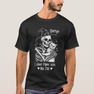 T-shirt Désolé, j'ai des plans avec mon squelette d'Hallow