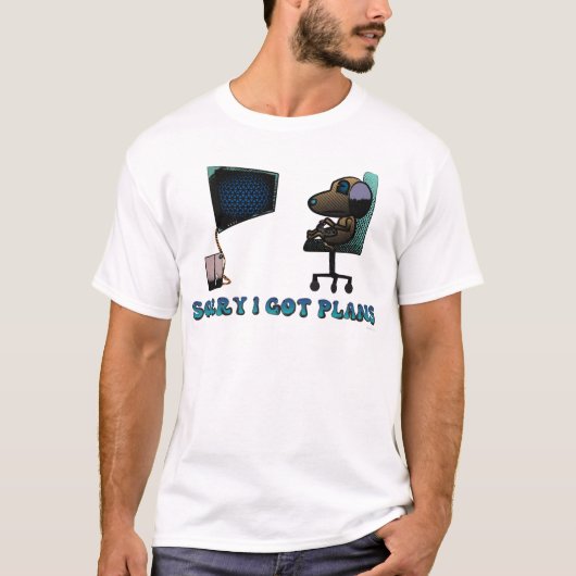 T-shirt Désolé j'ai des projets (Devant)