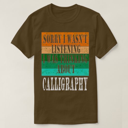 T-shirt désolé, j'ai écouté wasnx27t, je pensais à ca (Design devant)