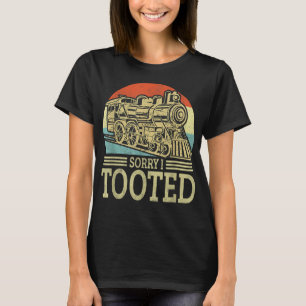 T-shirt Désolé J'Ai Pris Un Train Design Hommes A Pris Un