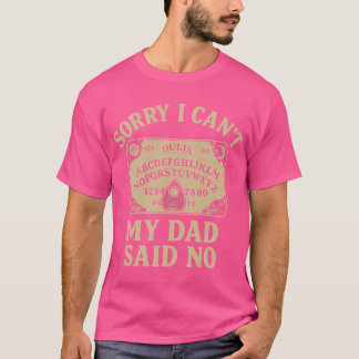 T-shirt Désolé je ne peux pas1 rétro