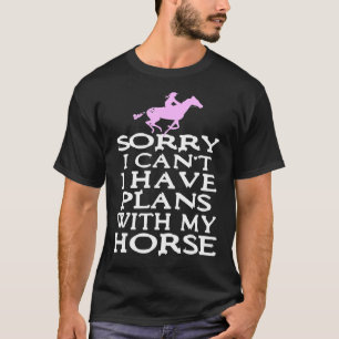 T-shirt Désolé, je ne peux pas avoir de plans avec ma cow-