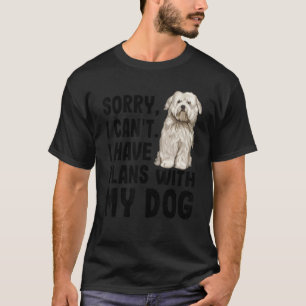 T-shirt Désolé Je Ne Peux Pas Avoir Des Plans Avec Mon Cot