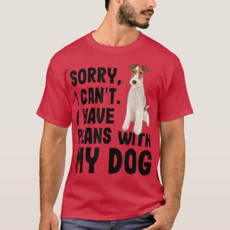 T-shirt Désolé Je Ne Peux Pas Avoir Des Plans Avec Mon Fil