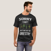 T-shirt Désolé Je Ne Peux Pas Forcer (Devant entier)