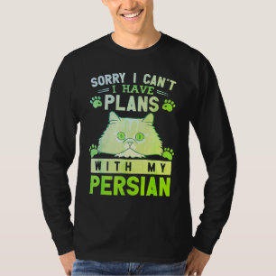 T-shirt désolé je ne peux pas j'ai des plans avec mon chat