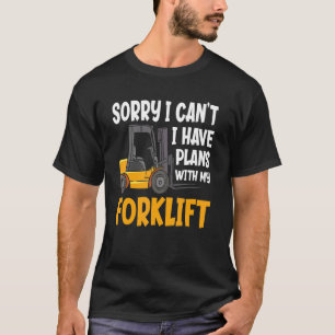 T-shirt Désolé je ne peux pas j'ai des projets Chariot él