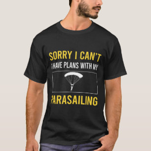 T-shirt Désolé Je Ne Peux Pas Parachutiser Parachutisme Pa
