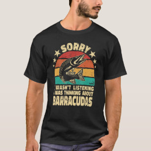 T-shirt Désolé je n'écoutais pas Cuda barracudas rétro pou