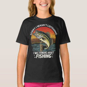 T-shirt Désolé, je n'écoutais pas que je pensais au poisso