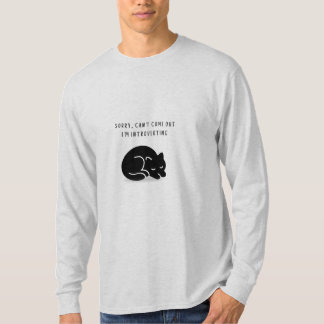 T-shirt Désolé, je suis en mode introversion Chat pour hom