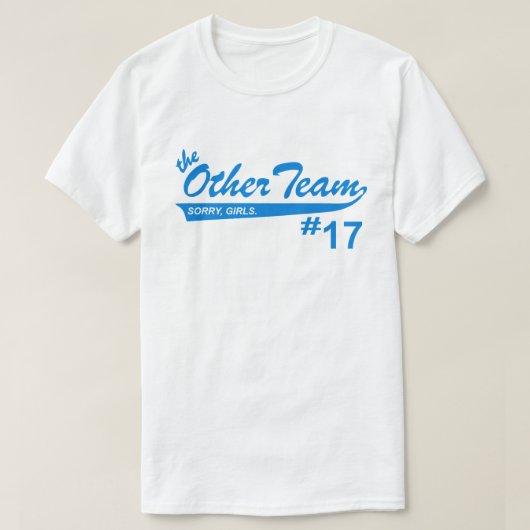 T-shirt Désolé Les Filles Que Je Joue Pour L'Autre Équipe  (Design devant)