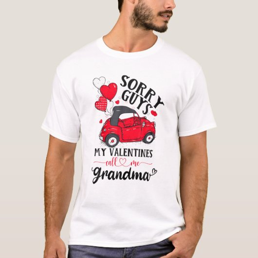 T-shirt Désolé Les Mecs Mes Valentins M'Appelent Camion Ro (Devant)