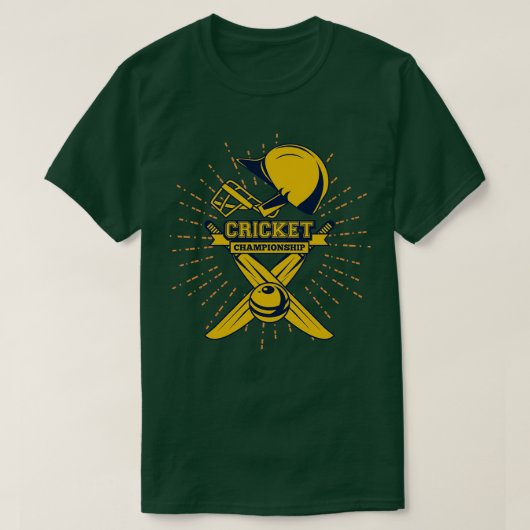 T-shirt Désolé mais je suis fou de cricket (Design devant)