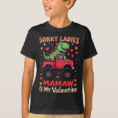 T-shirt Désolé Mesdames Mamaw, Mon Valentin (Devant)