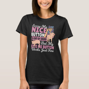 T-shirt Désolé Mon Bouton Nice Est En Rupture De Commande