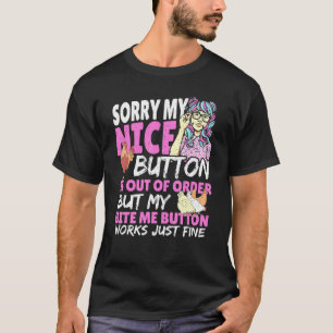 T-shirt Désolé Mon Bouton Nice Est En Rupture De Commande