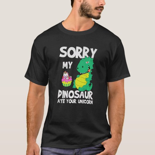 T-shirt Désolé Mon Dinosaur A Mis Votre Citation De Dinosa (Devant)