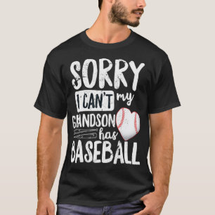 T-shirt Désolé, Mon Petit-Fils A Un Grand-Mère De Baseball