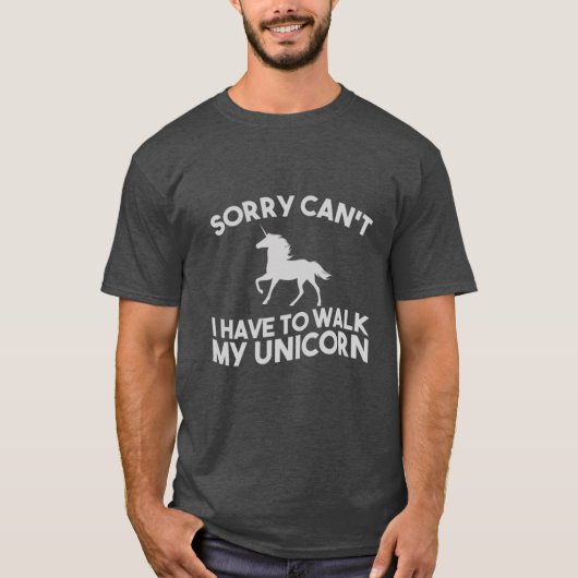 T-shirt désolé ne peut pas... (Devant)