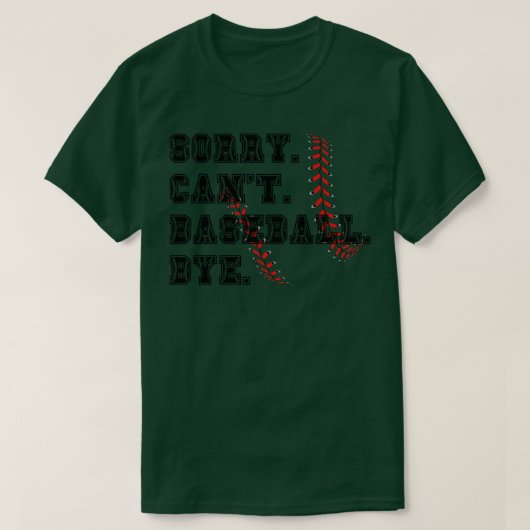T-shirt Désolé ne peut pas baseball au revoir 23 (Design devant)