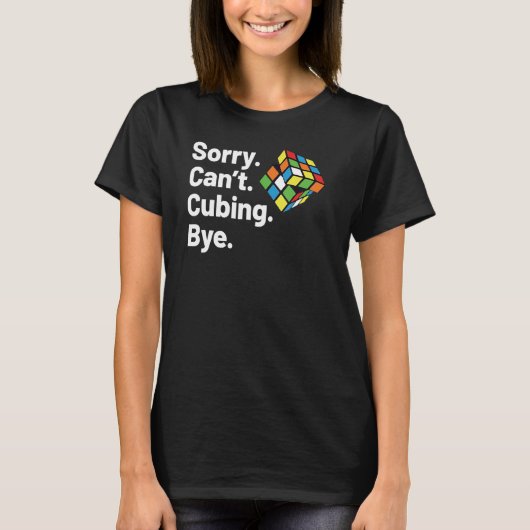 T-shirt Désolé ne peut pas puzzle Cubes Speed Cubing Youth (Devant)