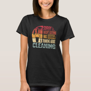 T-shirt Désolé Nettoyer l'équipage de l'école Gardien rétr