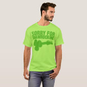 T-shirt Désolé pour Shamrocking (Devant entier)