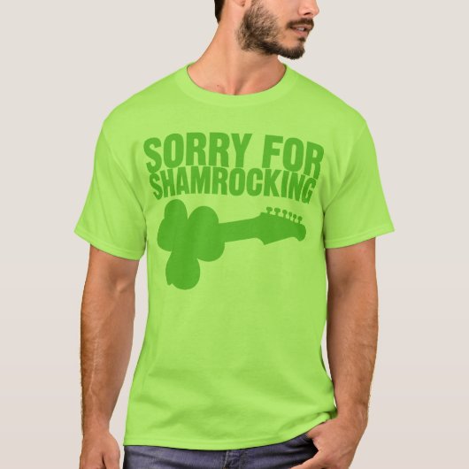 T-shirt Désolé pour Shamrocking (Devant)