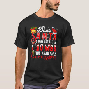 T-shirt Désolé pour toutes les bombes F Je suis un parapro