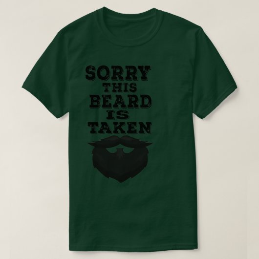T-shirt désolé que cette barbe soit prise 86 (Design devant)