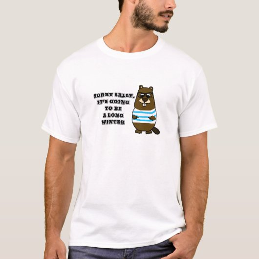 T-shirt Désolé Sally, long hiver (Devant)