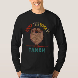 T-shirt Désolé vintage cette barbe est prise drôle famille