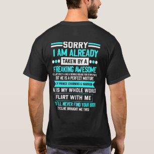T-shirt Désolée, je suis déjà prise par un type franchemen