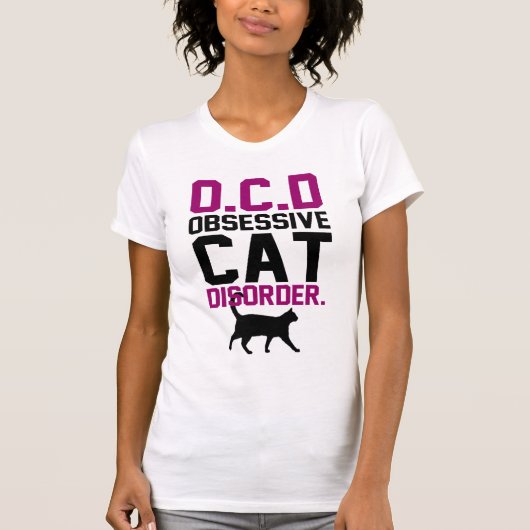 T-shirt Désordre obsédant de chat (Devant)