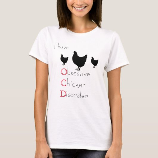 T-shirt Désordre obsédant de poulet d'O.C.D (Devant)