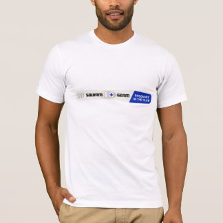 T-shirt d'essai de grossesse de tortillement et de