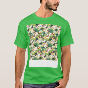 T-shirt Dessert Pâtisserie Motif sans Seamless Kawaii Cute
