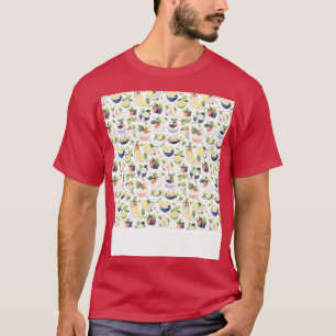 T-shirt Dessert Pâtisserie Motif sans Seamless Kawaii Cute