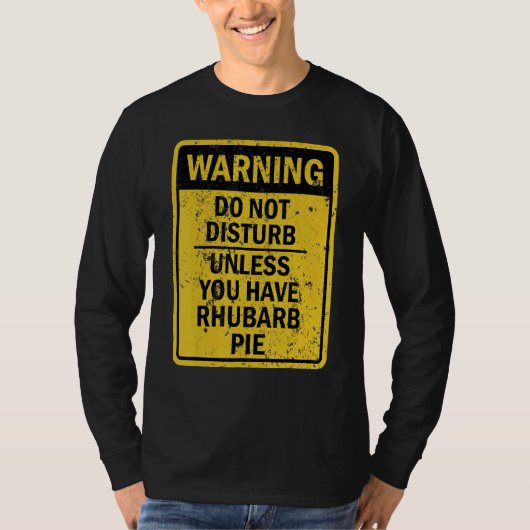 T-shirt Dessert Rhubarb Pie (Devant)