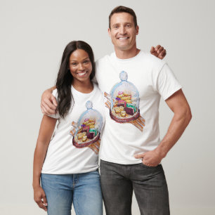 T-shirt Desserts Sous Dôme De Verre