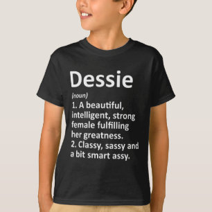 T-shirt Dessie Définition Nom personnalisé Funny Christma