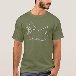 T-shirt Dessin à la craie des Dents de la mer