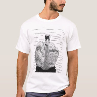 T-shirt Dessin à l'encre de cygne