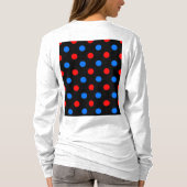T-shirt Dessin à points noirs rouges et bleus (Dos)