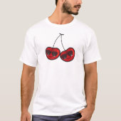 T-shirt Dessin amusant Comique drôle Cheeky Red Cherries C (Devant)